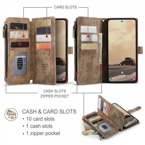 CaseMe Samsung Galaxy S26 Ultra Kotelo C30 Series Ruskea