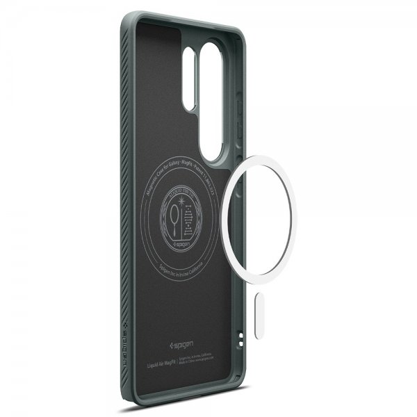 Spigen Samsung Galaxy S26 Ultra Kuori Liquid Air MagFit Abyss Green