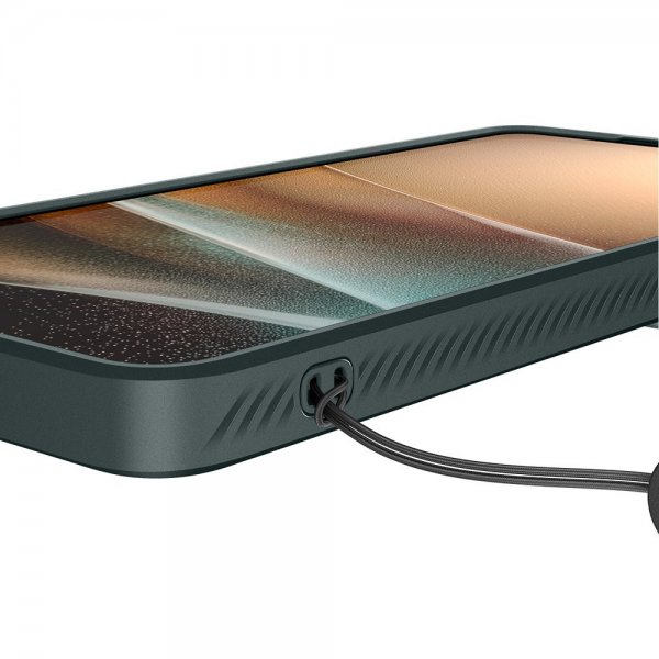 Spigen Samsung Galaxy S26 Ultra Optik Armor Abyss Green -suojakuori