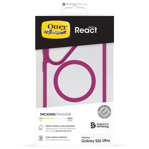 Otterbox Samsung Galaxy S26 Ultra Kuori React MagSafe Rose Crystal