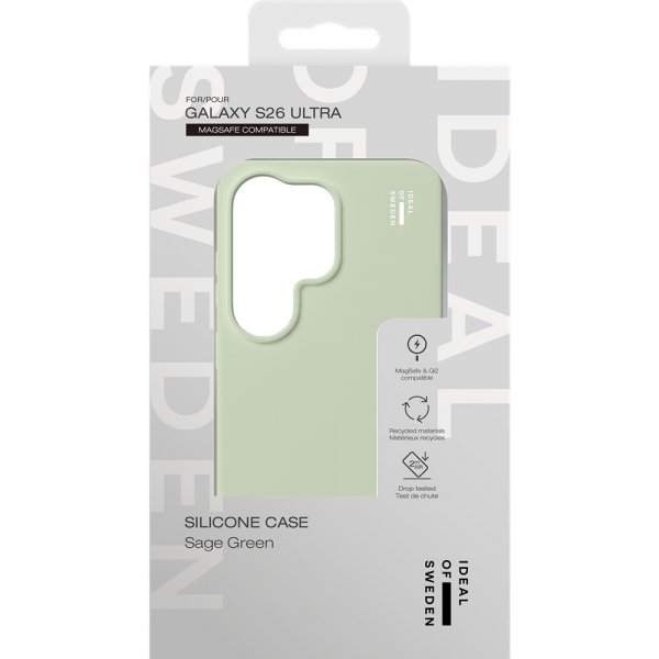 Ideal of Sweden Samsung Galaxy S26 Ultra Kuoret Silikonisuojus MagSafe Sage Green