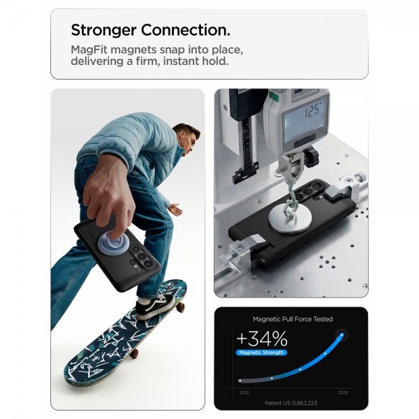 Spigen Samsung Galaxy S26 Ultra -suojakuori Tough Armor MagFit, musta