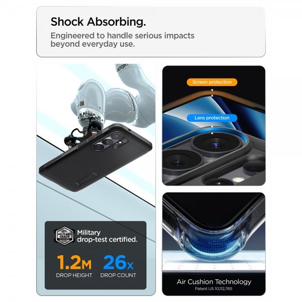 Spigen Samsung Galaxy S26 Ultra -suojakuori Tough Armor MagFit, musta