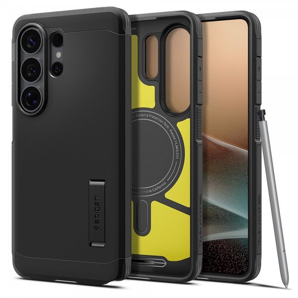 Spigen Samsung Galaxy S26 Ultra -suojakuori Tough Armor MagFit, musta