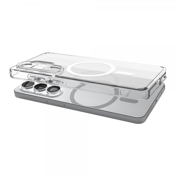 Spigen Samsung Galaxy S26 Ultra -suojakuori Ultra Hybrid MagFit Clear White