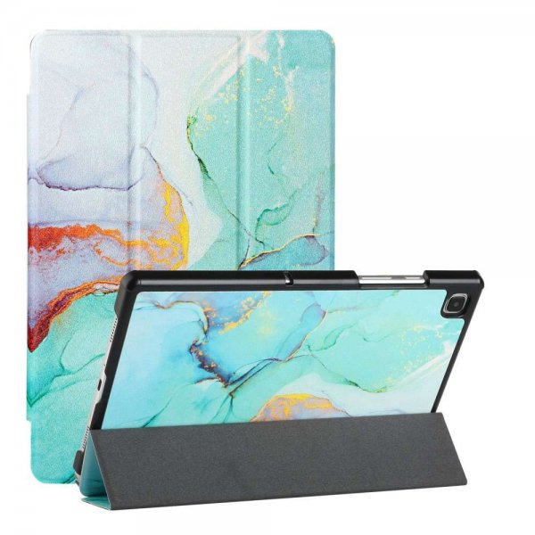 Samsung Galaxy Tab A7 -suojakuori, vihreä marmorikuvio