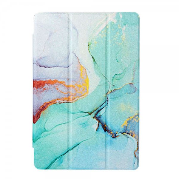 Samsung Galaxy Tab A7 -suojakuori, vihreä marmorikuvio