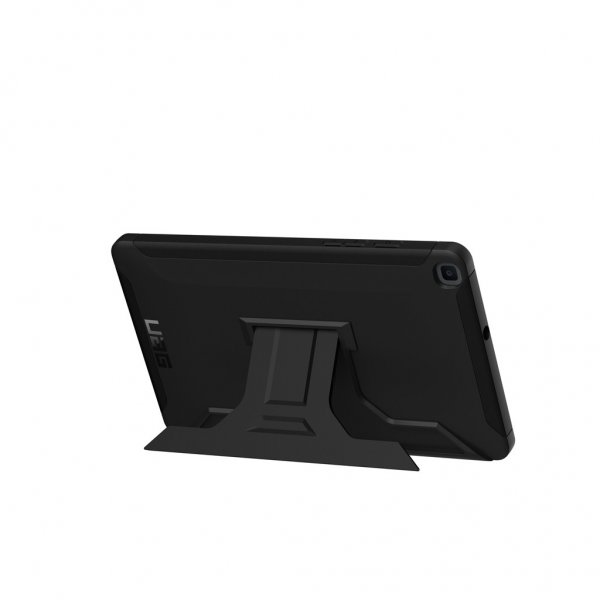 Urban Armor Gear (UAG) Samsung Galaxy Tab A8 Scout Cover -suojakotelo käsihihnalla ja jalustalla, musta
