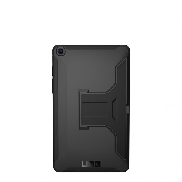 Urban Armor Gear (UAG) Samsung Galaxy Tab A8 Scout Cover -suojakotelo käsihihnalla ja jalustalla, musta