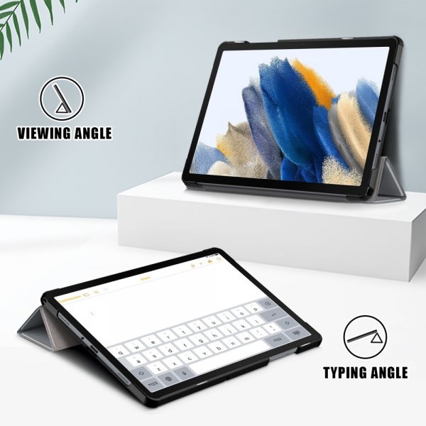 Samsung Galaxy Tab A9 Plus Suojakotelo Kolmiosainen Harmaa