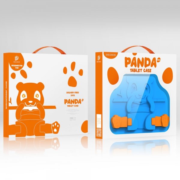 Dux Ducis Samsung Galaxy Tab A9 Plus -suojakuori, panda, sininen