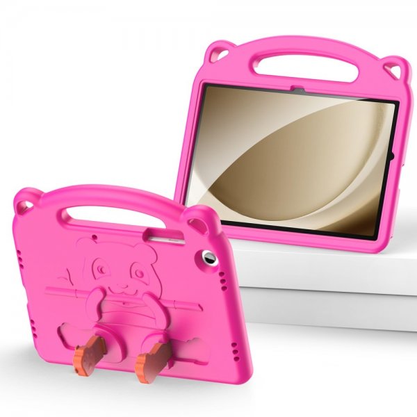Dux Ducis Samsung Galaxy Tab A9 Plus -suojakotelo Panda Magenta