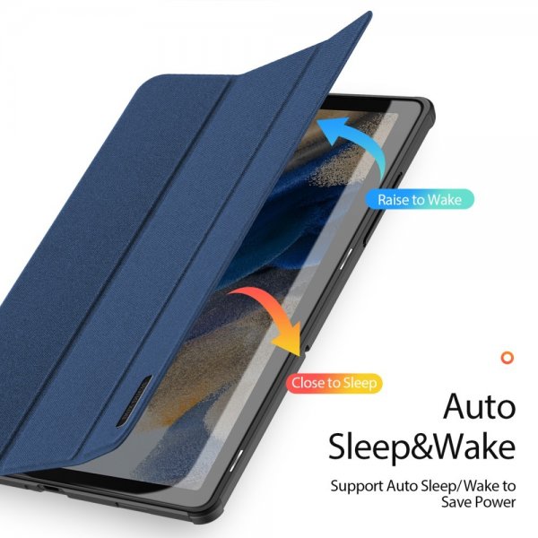 Dux Ducis Samsung Galaxy Tab A9 Plus -kotelo, DOMO-sarja, sininen