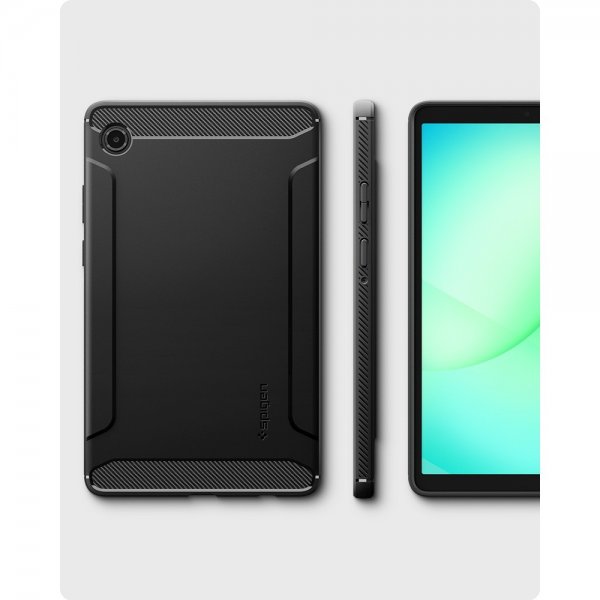 Spigen Samsung Galaxy Tab A9/Tab A11 Suojakuori Rugged Armor Mattamusta