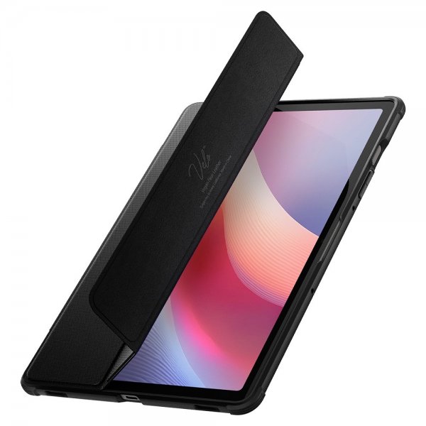 Spigen Samsung Galaxy Tab S10 FE Rugged Armor Pro -suojakuori, mattamusta