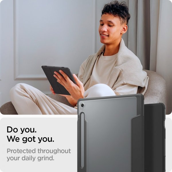 Spigen Samsung Galaxy Tab S10 FE Plus Ultra Hybrid Pro -kotelo, musta