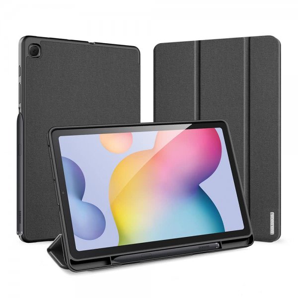 Dux Ducis Samsung Galaxy Tab S6 Lite -kotelo, DOMO Series, musta