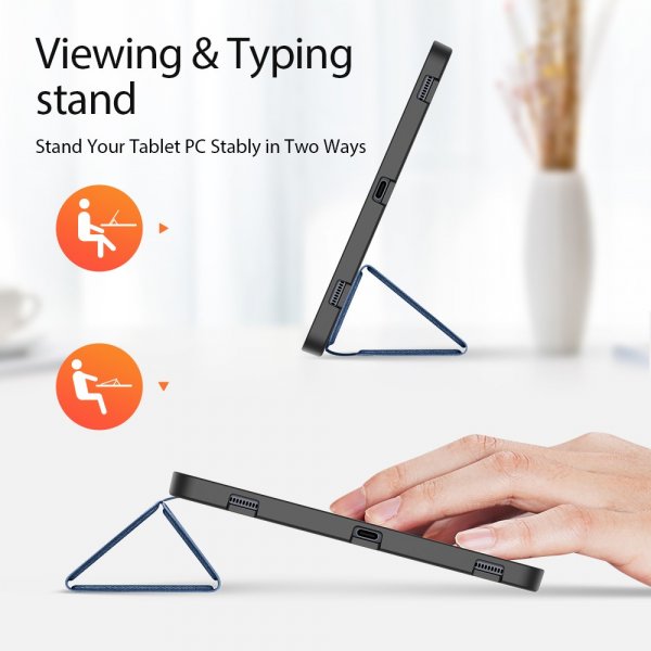 Dux Ducis Samsung Galaxy Tab S7 Plus/Tab S7 FE/Tab S8 Plus -kotelo DOMO-sarja Sininen