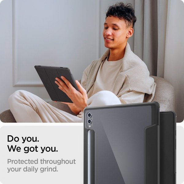 Spigen Samsung Galaxy Tab S8 Ultra/S9 Ultra/S10 Ultra Kotelo Ultra Hybrid Pro Musta