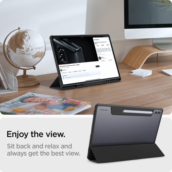 Spigen Samsung Galaxy Tab S8 Ultra/S9 Ultra/S10 Ultra Kotelo Ultra Hybrid Pro Musta