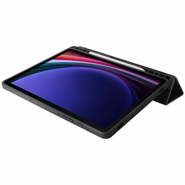 Otterbox Samsung Galaxy Tab S9 React Folio -suojakotelo, musta