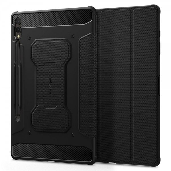 Spigen Samsung Galaxy Tab S9 Plus/Galaxy Tab S10 Plus Suojakuori Rugged Armor Pro Musta