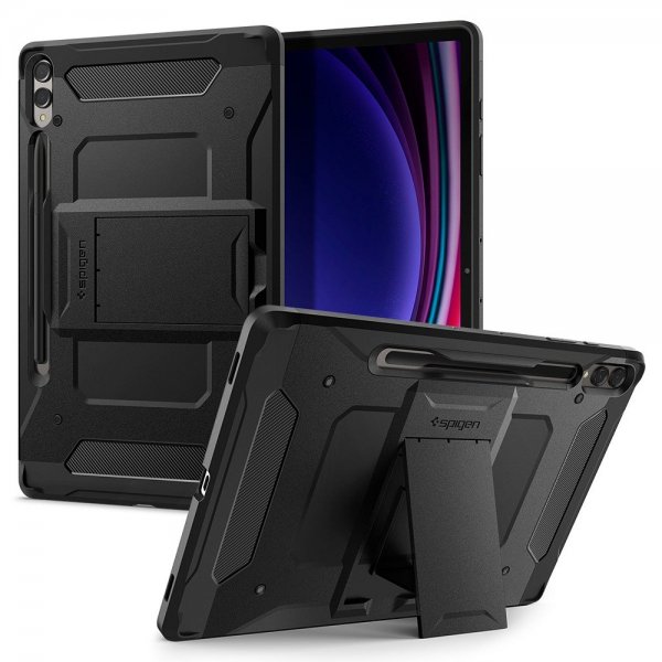 Spigen Samsung Galaxy Tab S9 Plus/Galaxy Tab S10 Plus Suojakuori Tough Armor Pro Musta