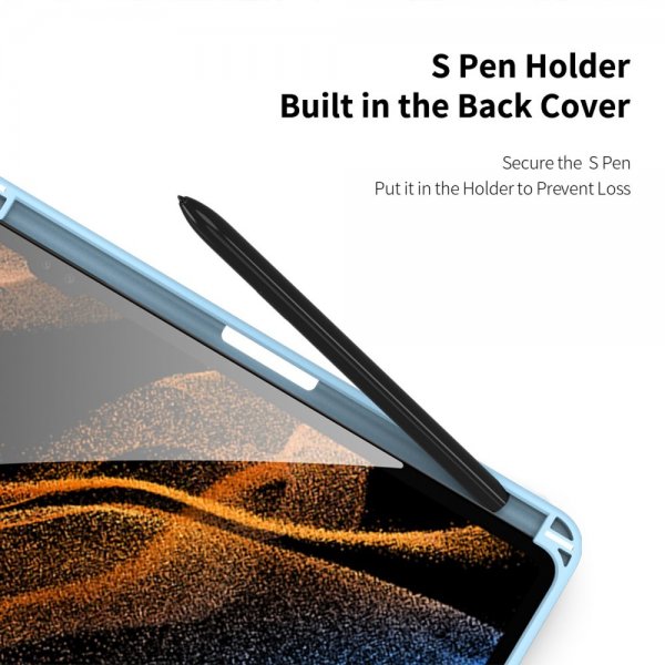 Dux Ducis Samsung Galaxy Tab S9 Ultra -suojakotelo, TOBY Series, sininen
