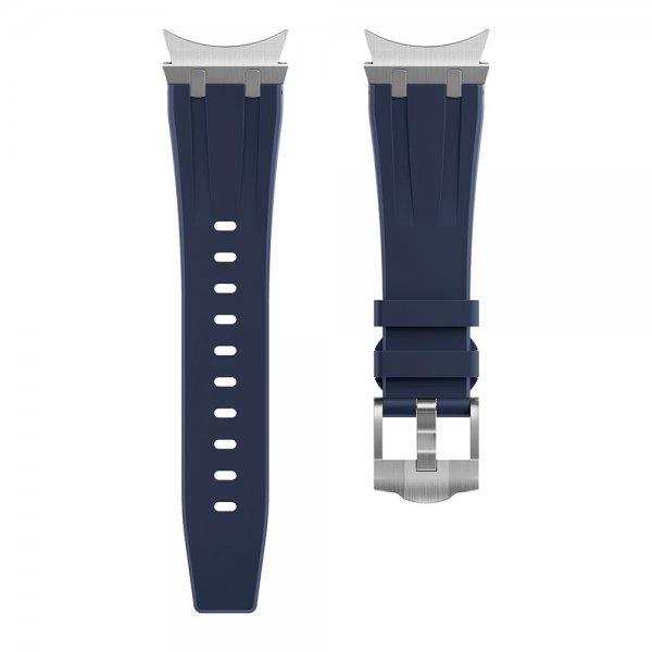 Samsung Galaxy Watch 20 mm ranneke silikonia, hopeasolki, sininen