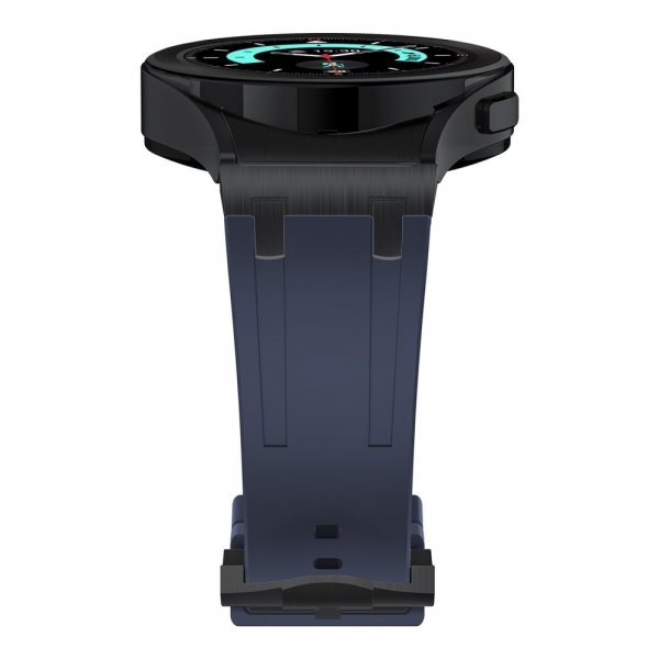 Samsung Galaxy Watch 20mm Silikonranneke Musta Solki Sininen