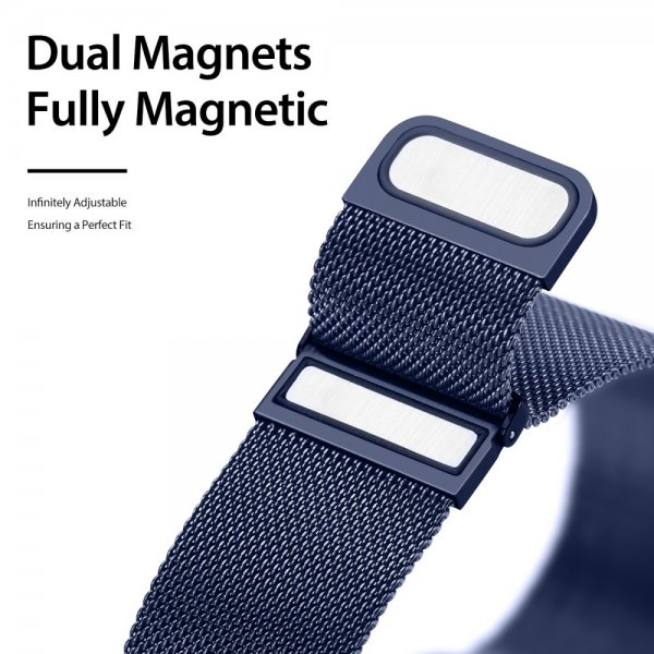 Dux Ducis Samsung Galaxy Watch 20mm Milanese-ranneke Sininen