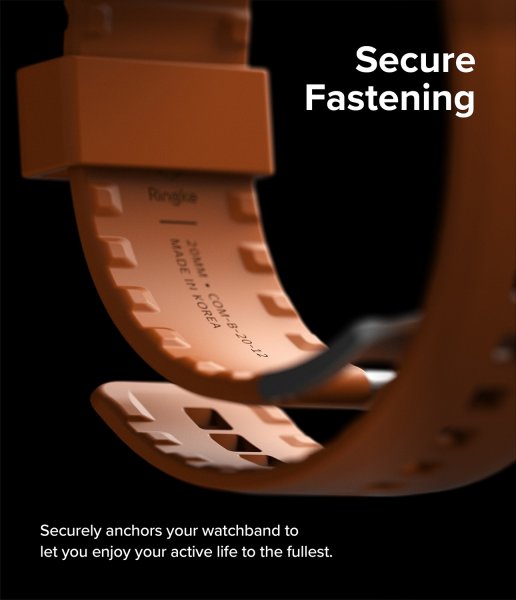 Ringke Samsung Galaxy Watch 20mm ranneke kumi One Bold Band oranssi