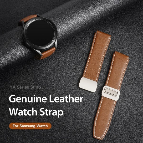 Dux Ducis Samsung Galaxy Watch 20mm Ranneke YA Series Ruskea
