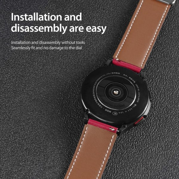 Dux Ducis Samsung Galaxy Watch 20mm Ranneke YA-sarja Punainen