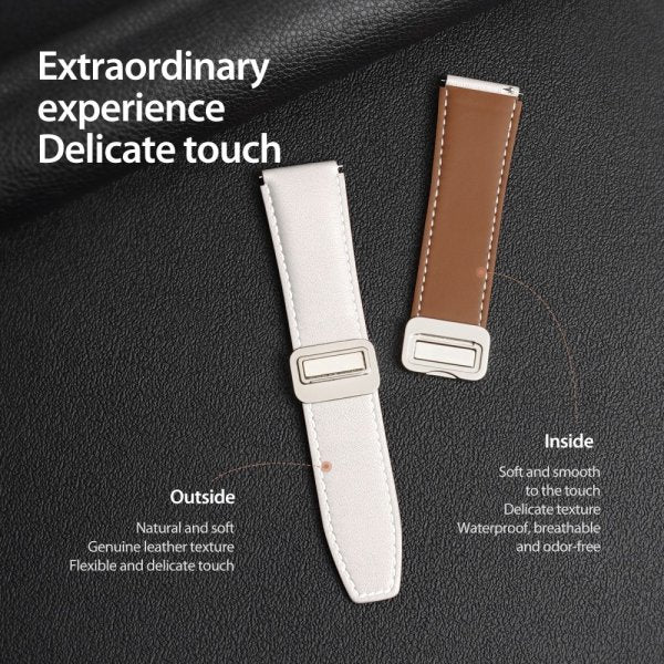 Dux Ducis Samsung Galaxy Watch 20mm Ranneke YA Series Valkoinen