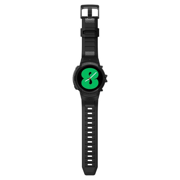 Spigen Samsung Galaxy Watch 4/5 40mm Suojakuori ja ranneke Rugged Armor Pro Musta