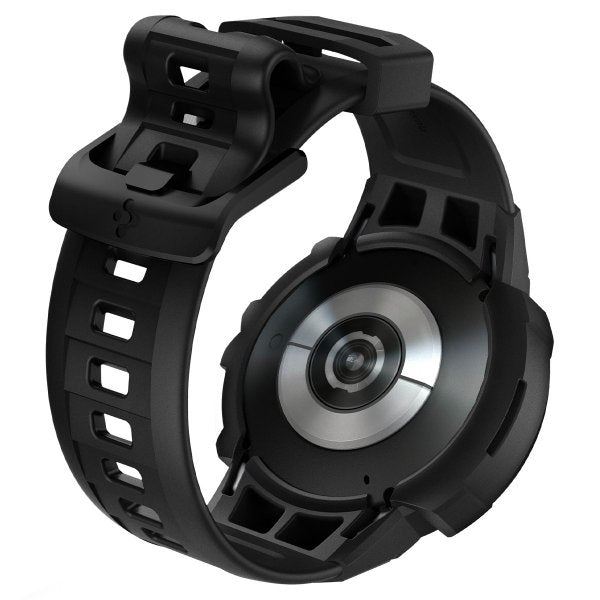 Spigen Samsung Galaxy Watch 4/5 44mm Kuori ja ranneke Rugged Armor Pro Musta