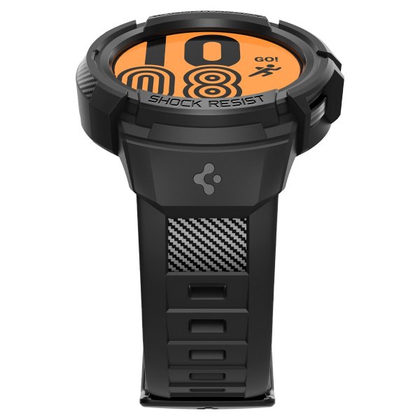 Spigen Samsung Galaxy Watch 5 Pro 45mm Kuori ja ranneke Rugged Armor Pro Musta