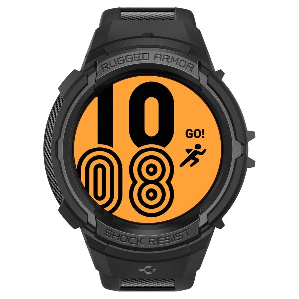 Spigen Samsung Galaxy Watch 5 Pro 45mm Kuori ja ranneke Rugged Armor Pro Musta