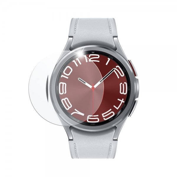 Kiinteä Samsung Galaxy Watch 6 Classic 43mm Näytönsuoja Karkaistu Lasi 2-pakkaus