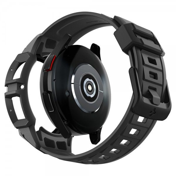Spigen Samsung Galaxy Watch 6 Classic 47mm Kuori ja ranneke Rugged Armor Pro Musta