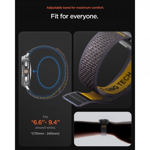 Spigen Samsung Galaxy Watch 8 40/44mm/Classic 46mm ranneke Athlex Air Active Gray