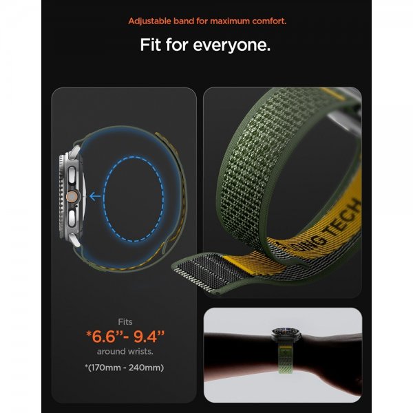 Spigen Samsung Galaxy Watch 8 40/44mm/Classic 46mm ranneke Athlex Air Active Green