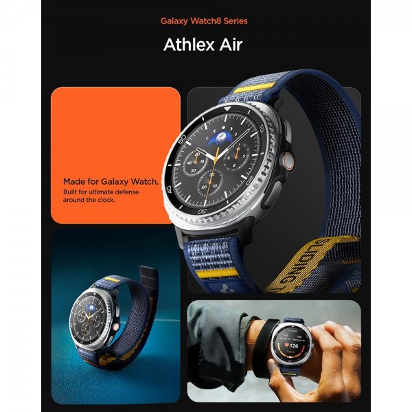 Spigen Samsung Galaxy Watch 8 40/44mm/Classic 46mm ranneke Athlex Air Active Navy