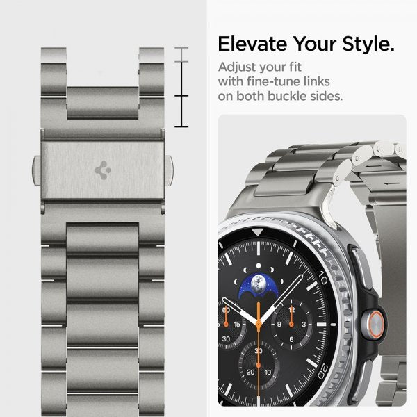 Spigen Samsung Galaxy Watch 8 40/44mm/Classic 46mm ranneke Modern Fit Titanium Natural Titanium