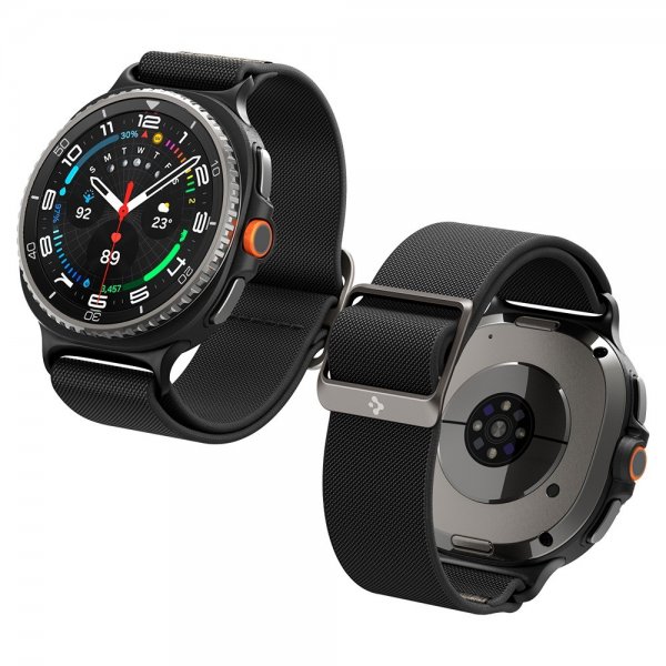 Spigen Samsung Galaxy Watch 8 40/44mm/Classic 46mm ranneke Lite Fit musta