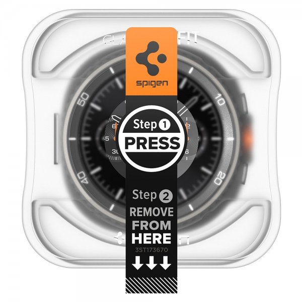 Spigen Samsung Galaxy Watch 8 Classic 46mm Näytönsuoja GLAS.tR EZ Fit 2-pakkaus