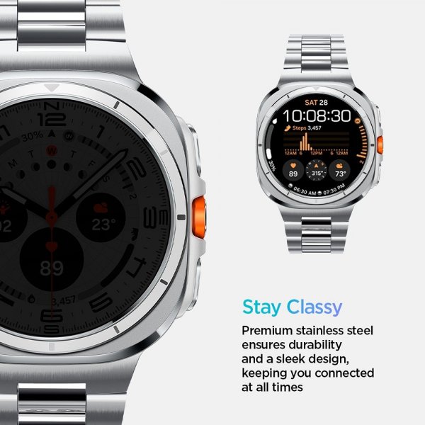 Spigen Samsung Galaxy Watch Ultra 47mm ranneke Modern Fit 316L, hopea