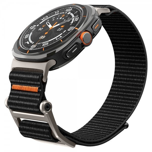 Spigen Samsung Galaxy Watch Ultra -ranneke DuraPro Flex, musta