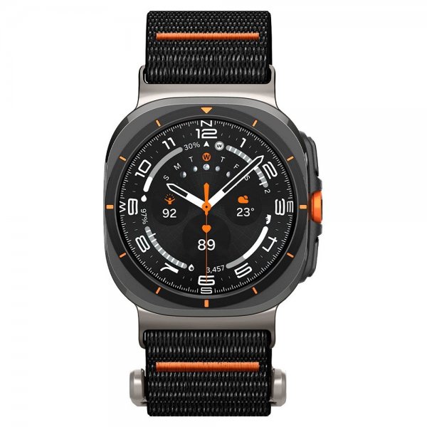 Spigen Samsung Galaxy Watch Ultra -ranneke DuraPro Flex, musta